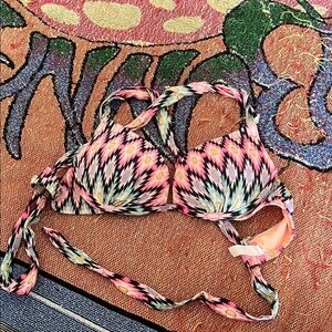 Colorful Patterned VS Bikini Top